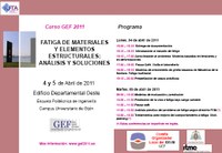 Curso "Fatiga de materiales y elementos estructurales: Análisis y soluciones"