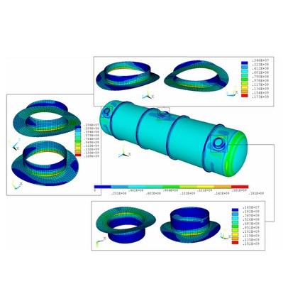 FEA of components of pressurised equipment (IV)